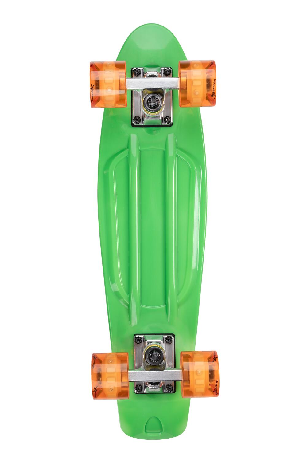 muuwmi Skateboard ABEC 5 Fun grün, mit Leuchtrollen 2/5