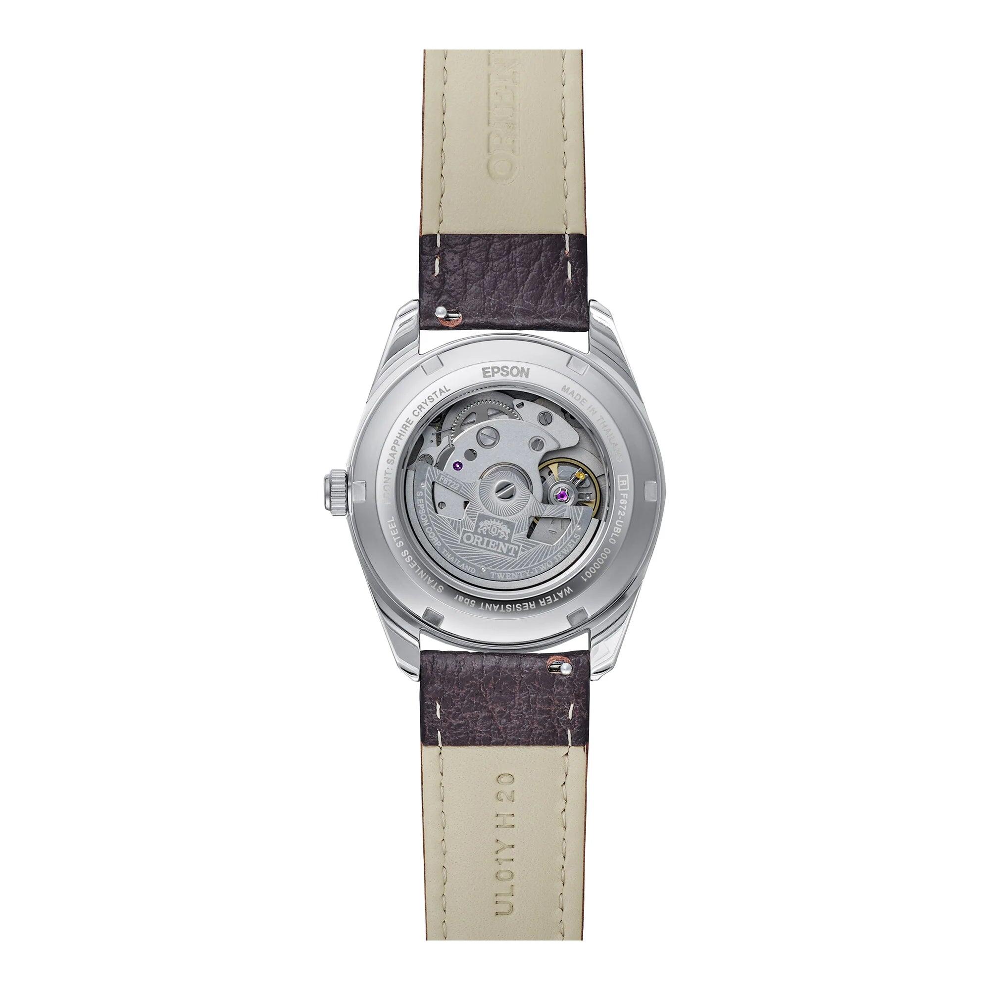 ORIENT Stretto Date RA-AC0R03Y montre automatique homme 38 mm cuir marron 2/3