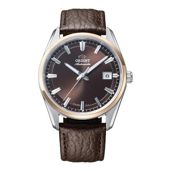 ORIENT Stretto Date RA-AC0R03Y montre automatique homme 38 mm cuir marron