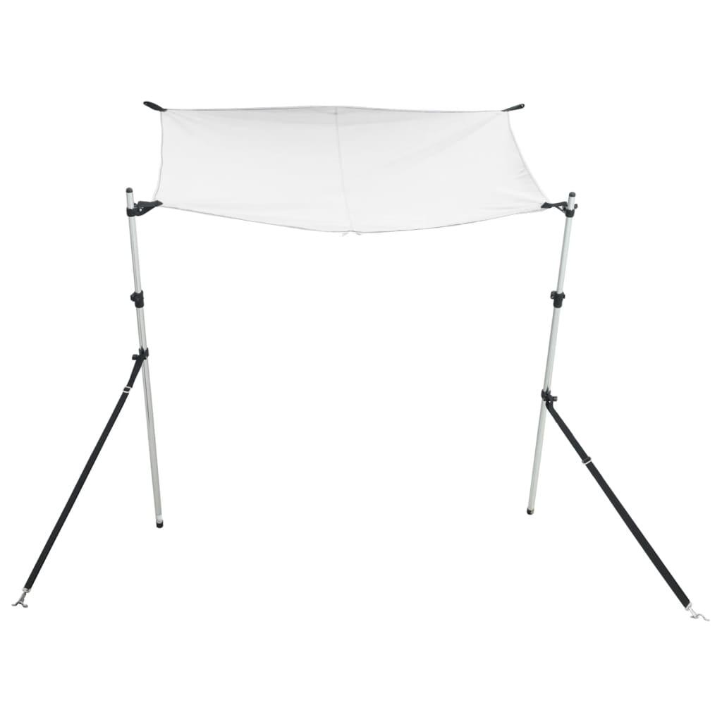 VidaXL toile d'ombrage T-top 170 x 208 x (115-183) cm blanc 3/4