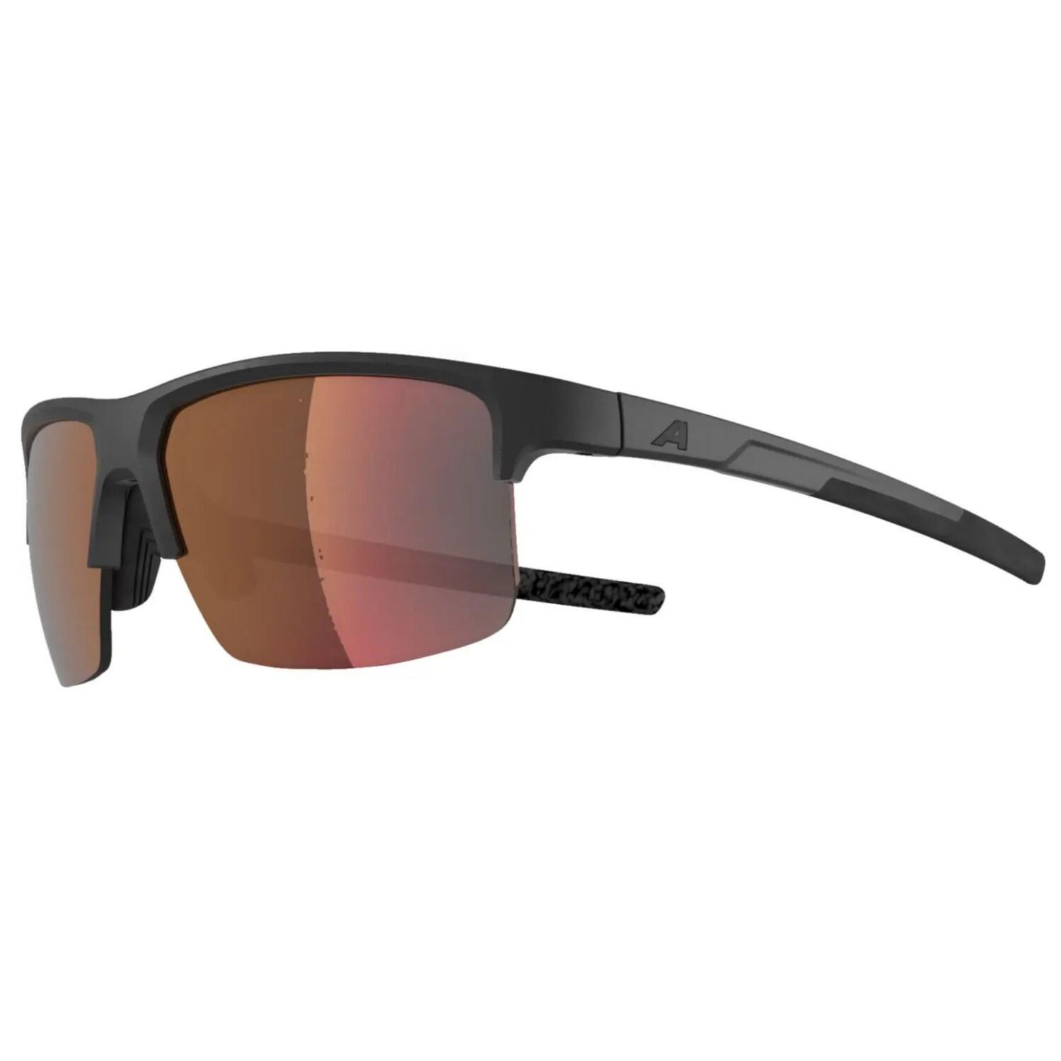 Olympic Sportswear Alpina Eagle Q-Lite sportbril, mat zwart, rode glazen 3/5