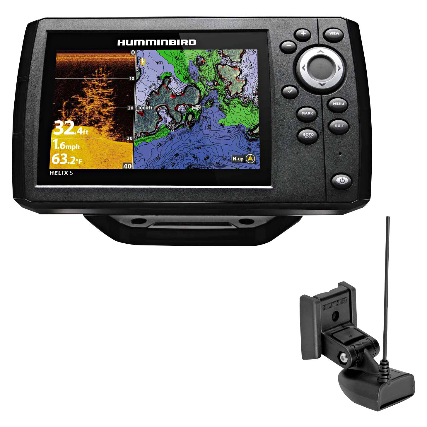 Humminbird Echolot Helix 5 CHIRP GPS DI G3 2/5