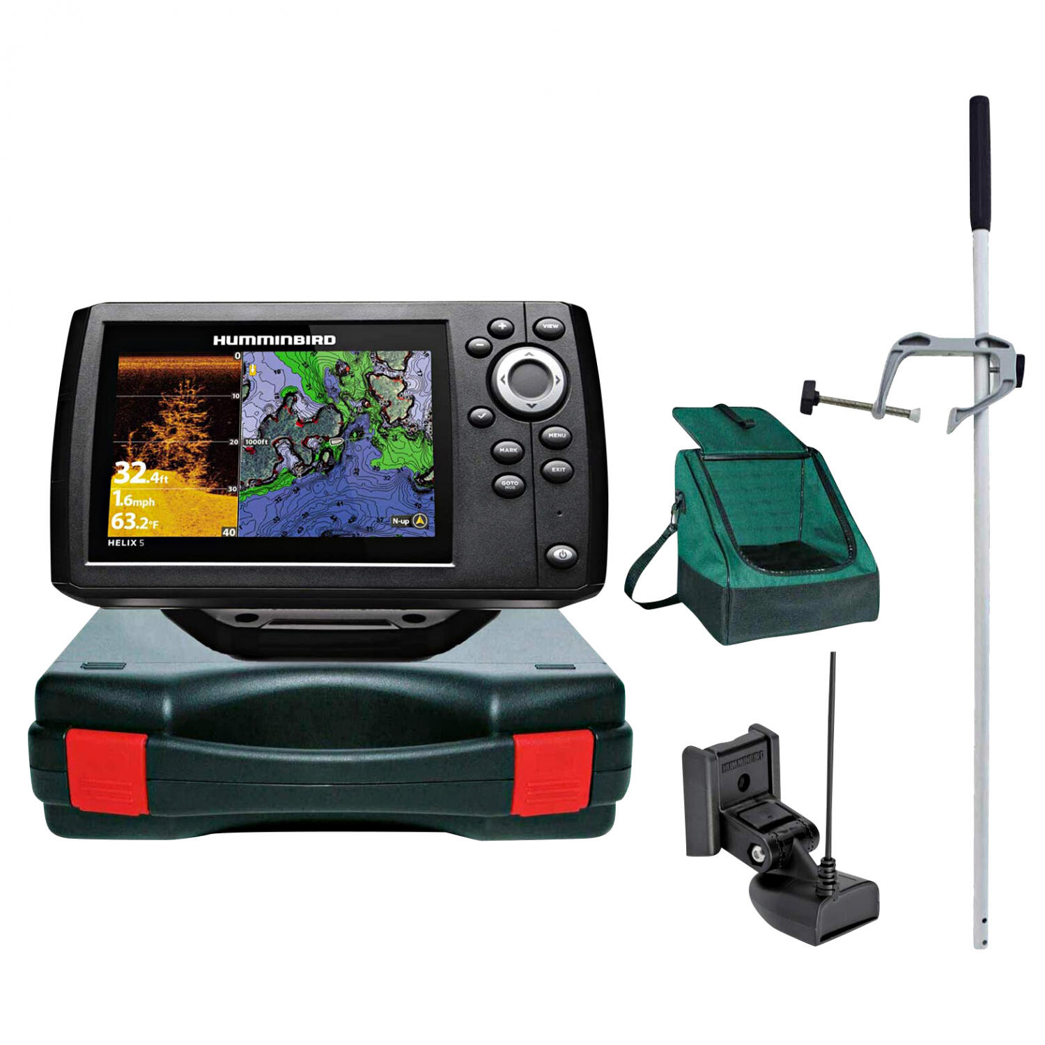 Humminbird Echolot Helix 5 CHIRP GPS DI G3 5/5