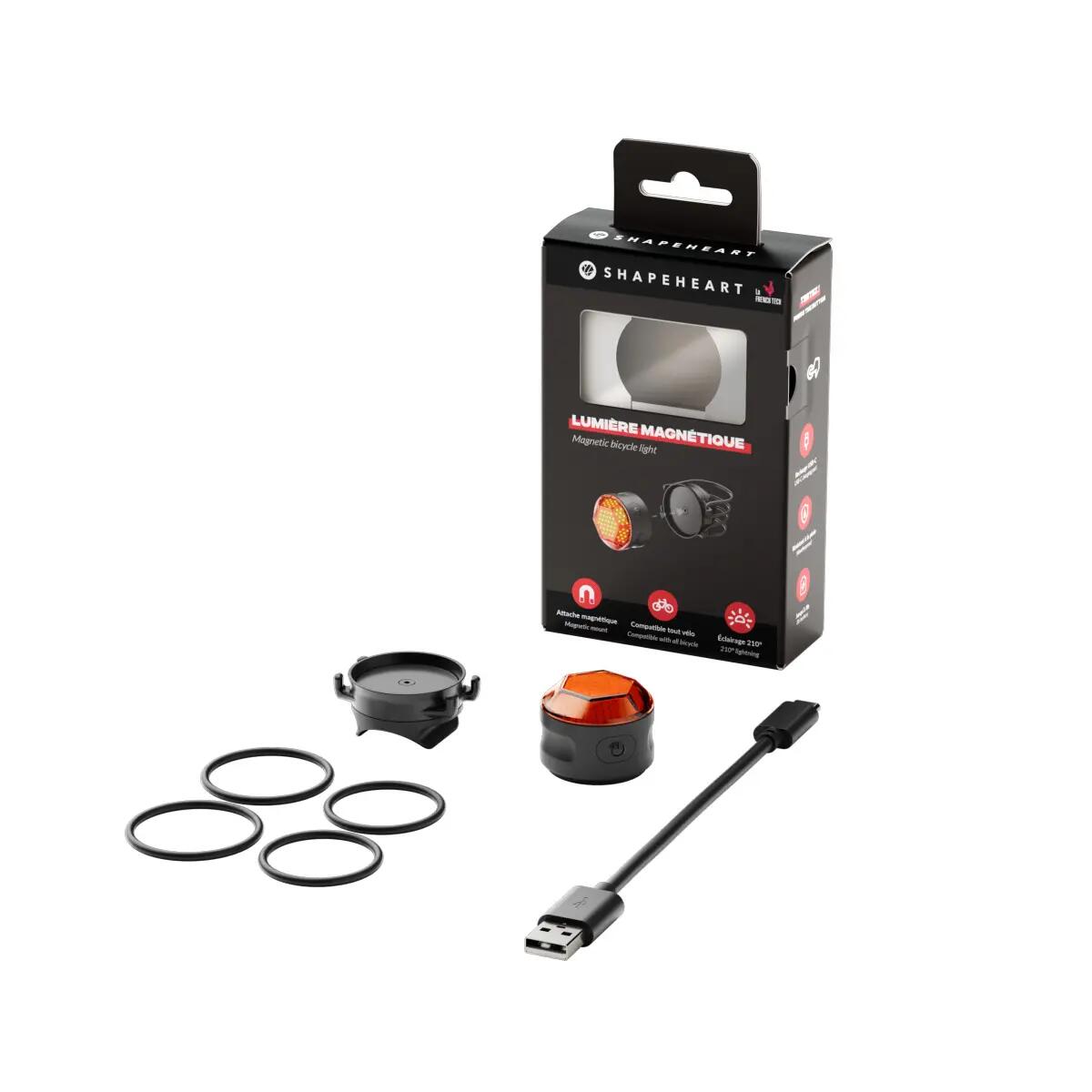 Magnetisches Fahrrad Rücklicht Shapeheart 4/4