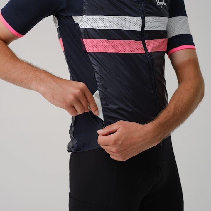Rapha Brevet Mouwloos Vest Navy/Roze 3/7