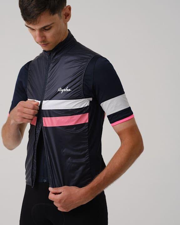 Rapha Brevet Mouwloos Vest Navy/Roze 2/7