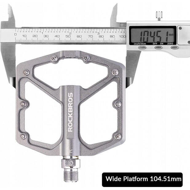 Pedały rowerowe aluminiowe z pinami tytan Rockbros K203TI 3/7