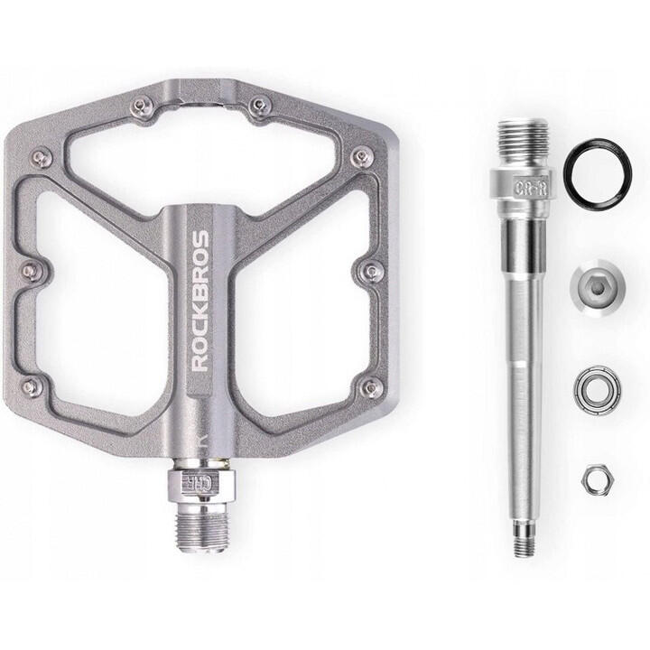 Pedały rowerowe aluminiowe z pinami tytan Rockbros K203TI 2/7