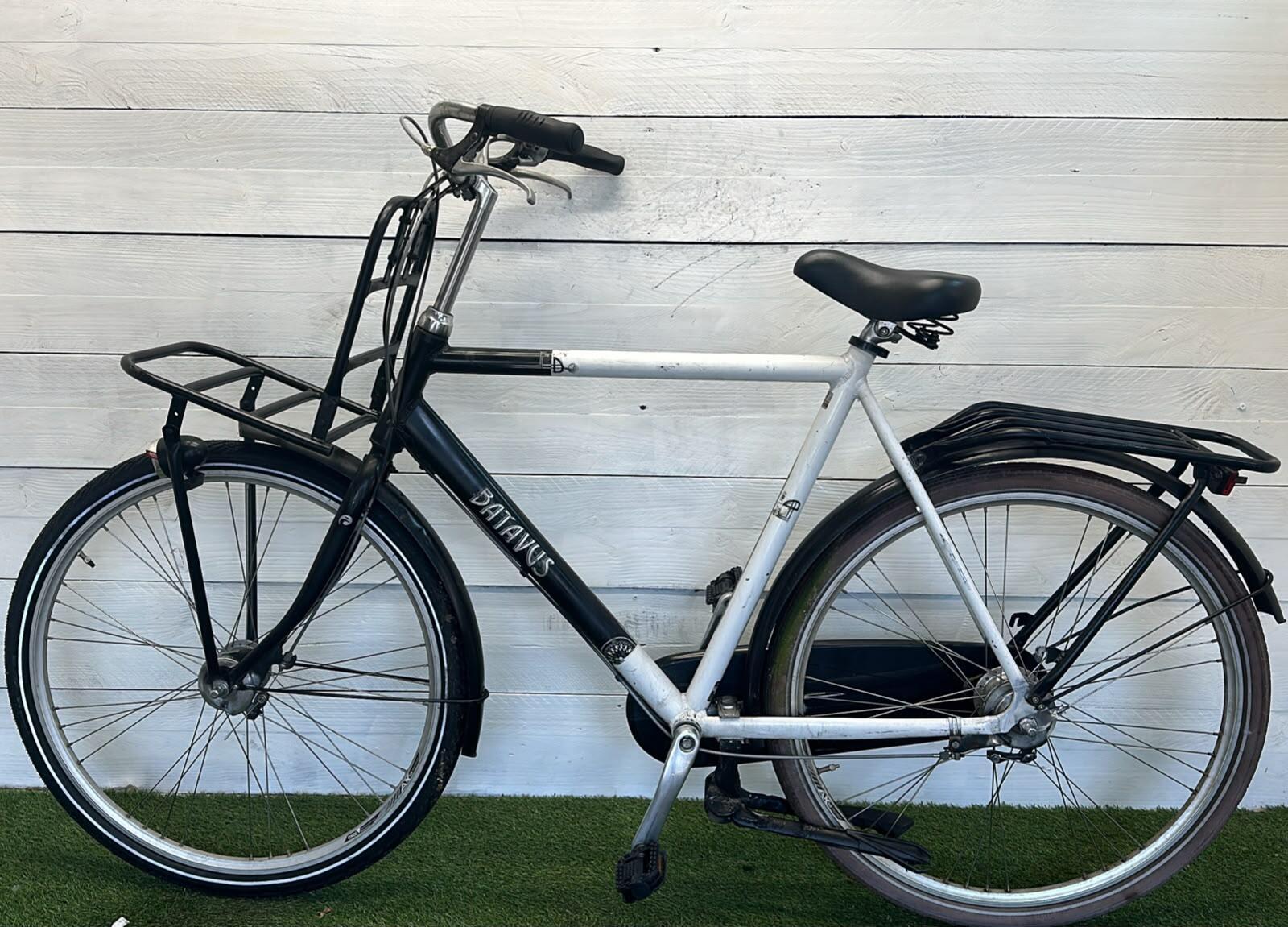 Batavus transport stadsfiets, zwart - 28" met voordrager 3/3