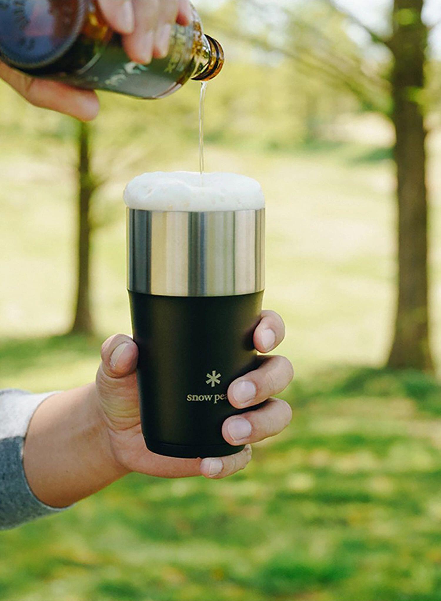 Kubek termiczny Snow Peak Shimo Tumbler 470 ml - black 2/7