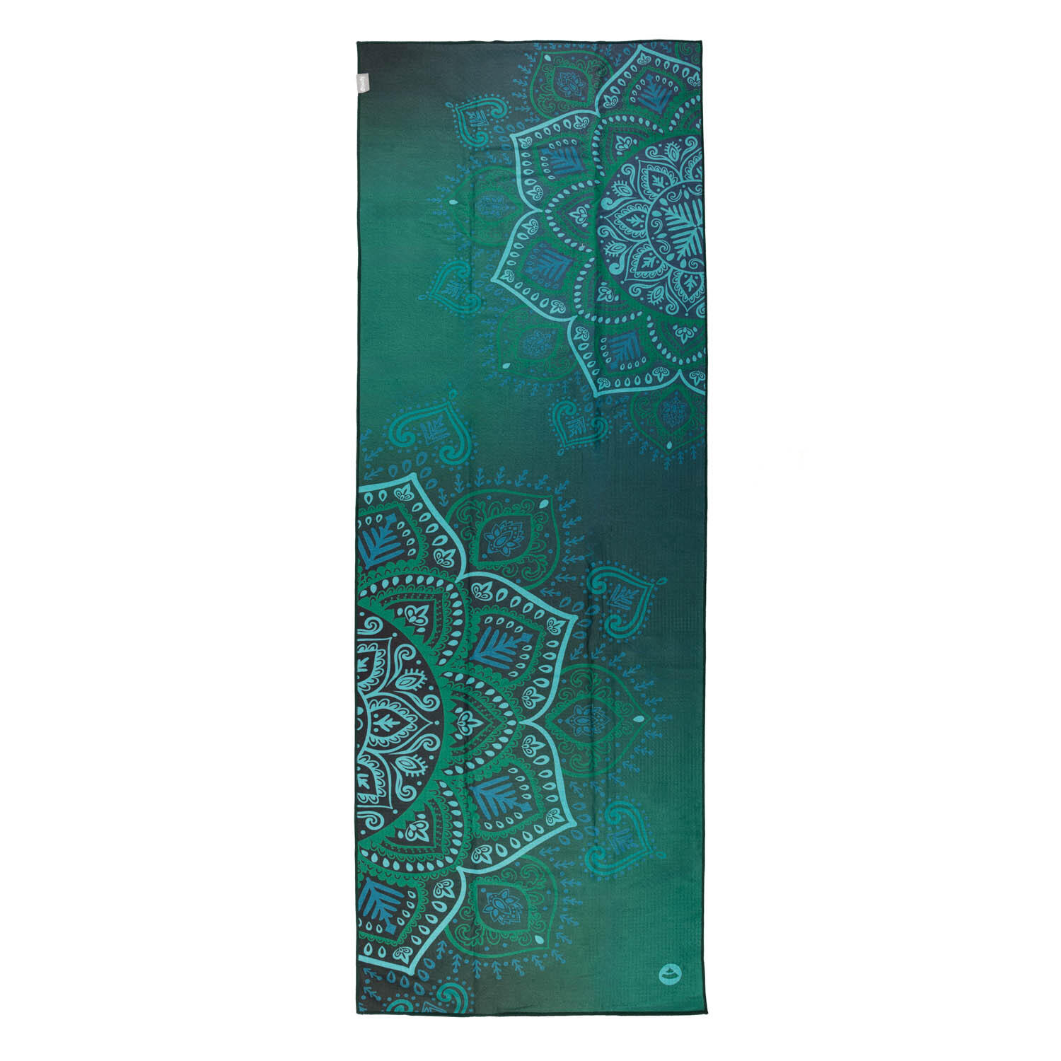 BODHI Ručník na jógu GRIP2 Mandala Jungle Green 183 x 61 cm