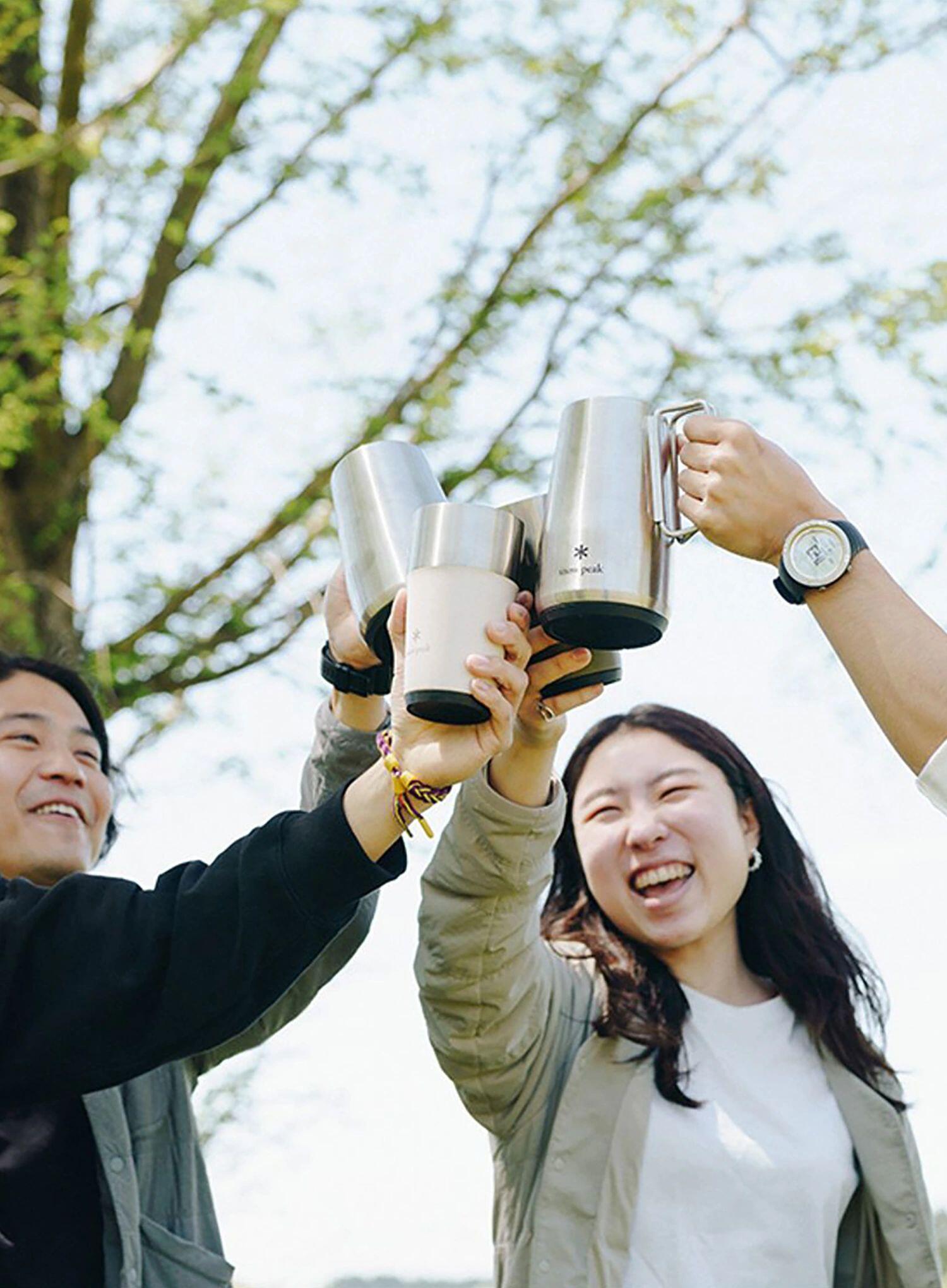 Kubek termiczny Snow Peak Shimo Tumbler 470 ml - black 4/7