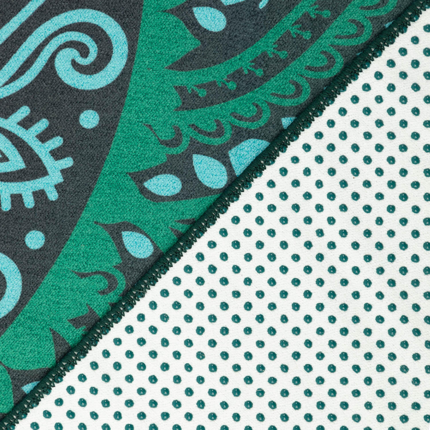 Toalla de yoga GRIP2 Mandala Verde Selva 183 x 61 cm 4/4