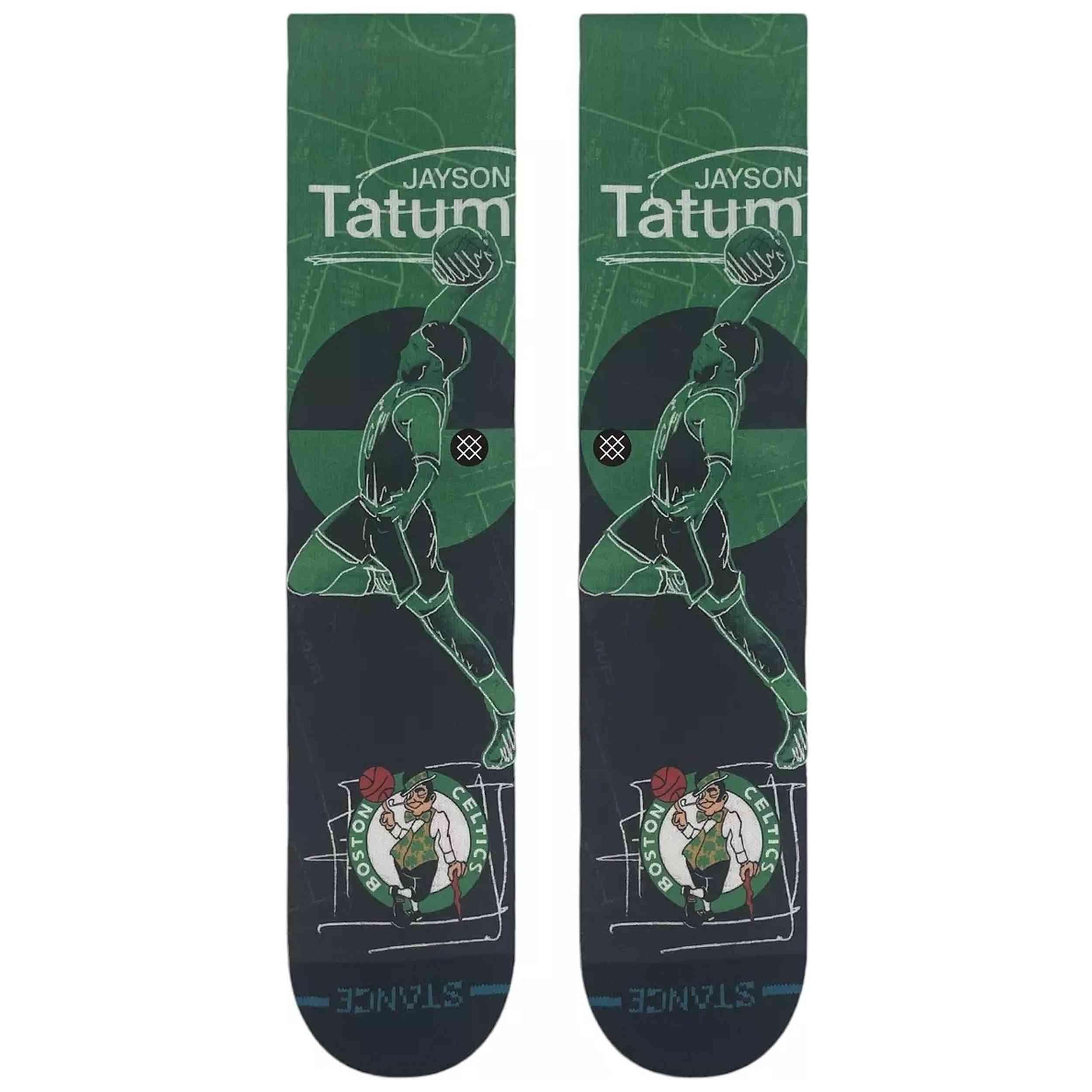 Sokken Stance model NBA Boston Celtics Jayson Tatum Pasted Socks voor unisex 2/3