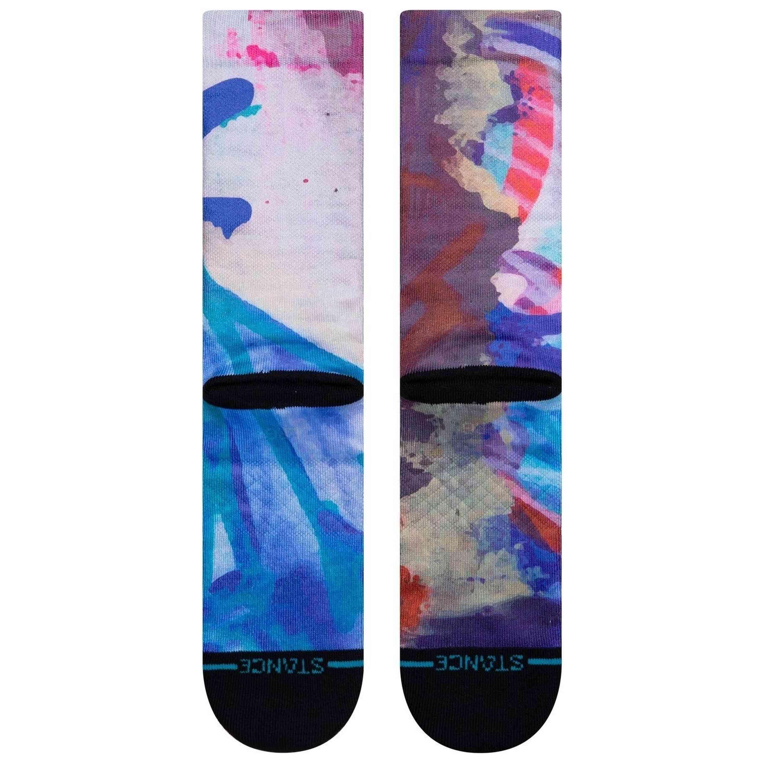 Calzini Stance modello Casual NBA Nets Dyed Crew Socks "Grey" per unisex 3/3