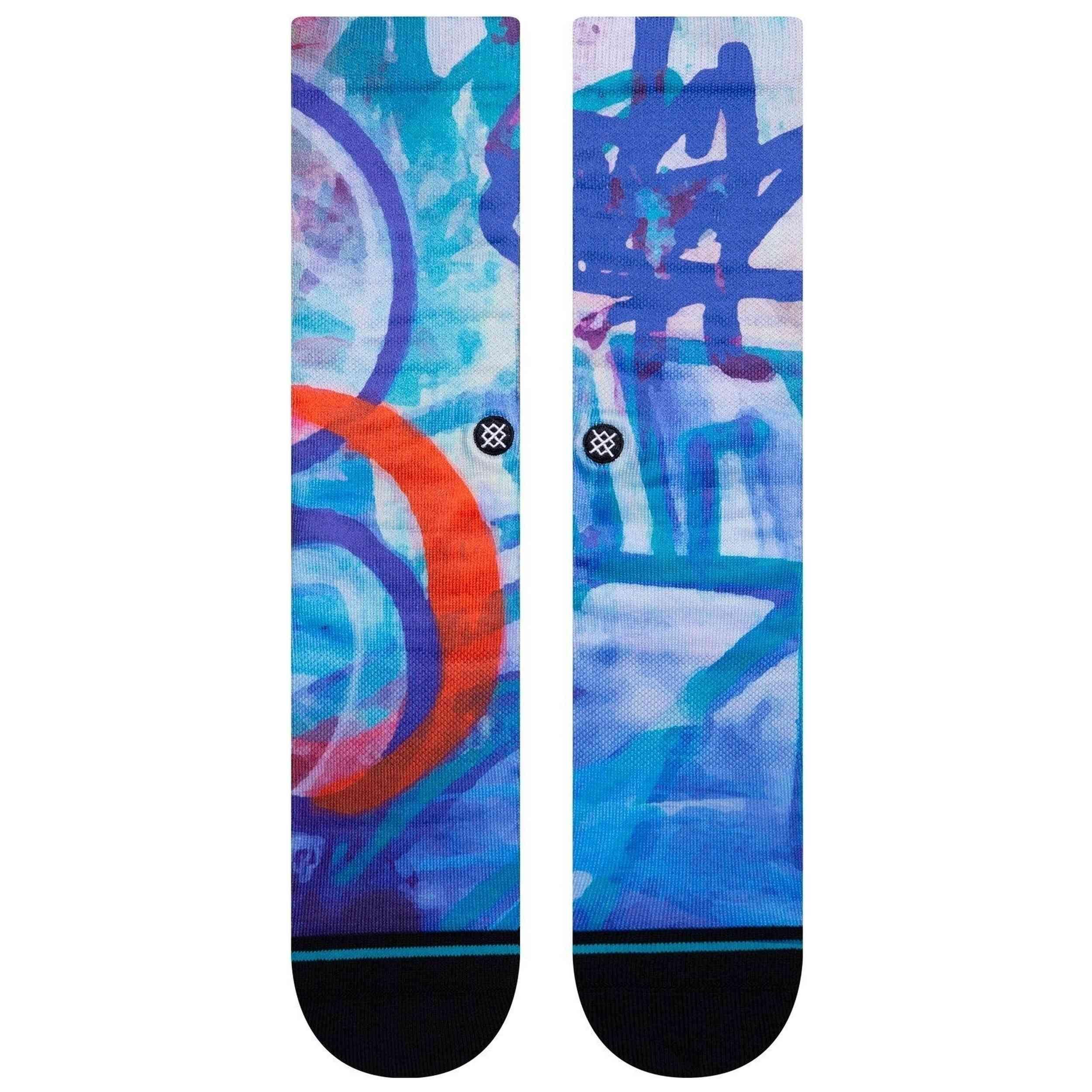 Calzini Stance modello Casual NBA Nets Dyed Crew Socks "Grey" per unisex 2/3