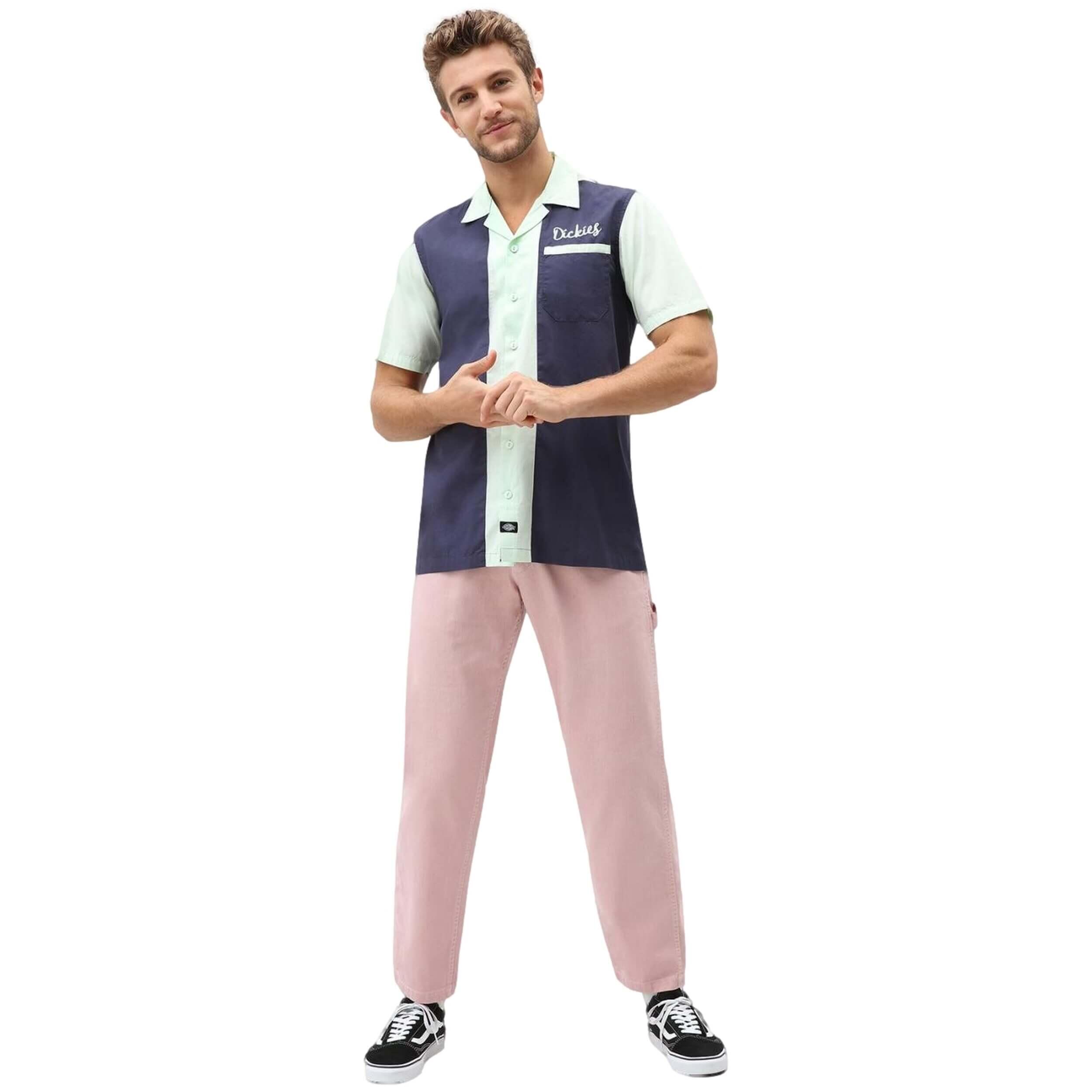 Chemise Dickies modèle DK0A4TLLNVX1-BLUE pour homme 3/3