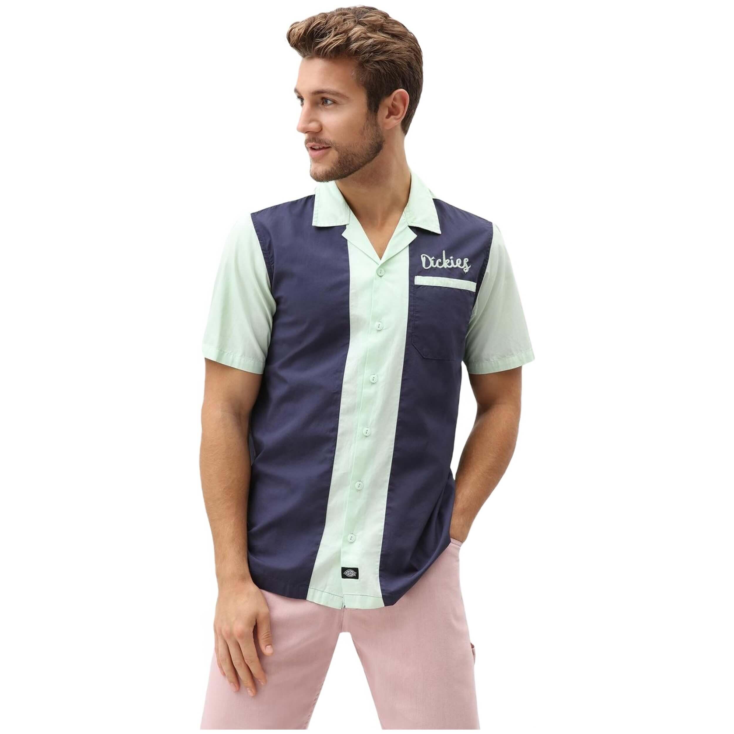 Chemise Dickies modèle DK0A4TLLNVX1-BLUE pour homme 1/3