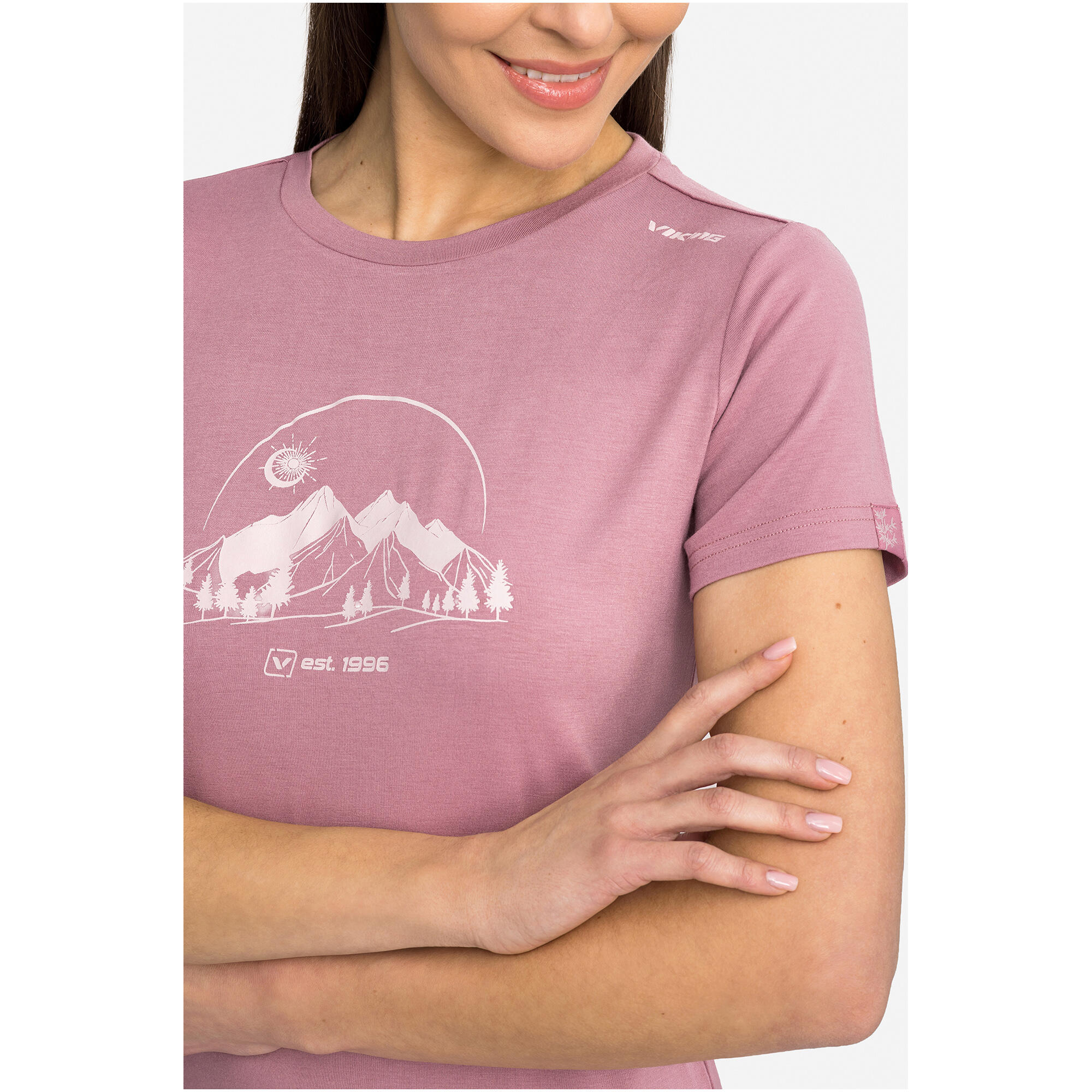Maglietta da trekking da donna Lenta Bamboo Light Lady 6/7
