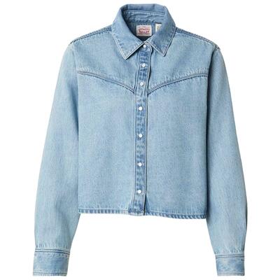 Overhemd levi's model logan tencel shacket tencel blasted ston voor vrouwen