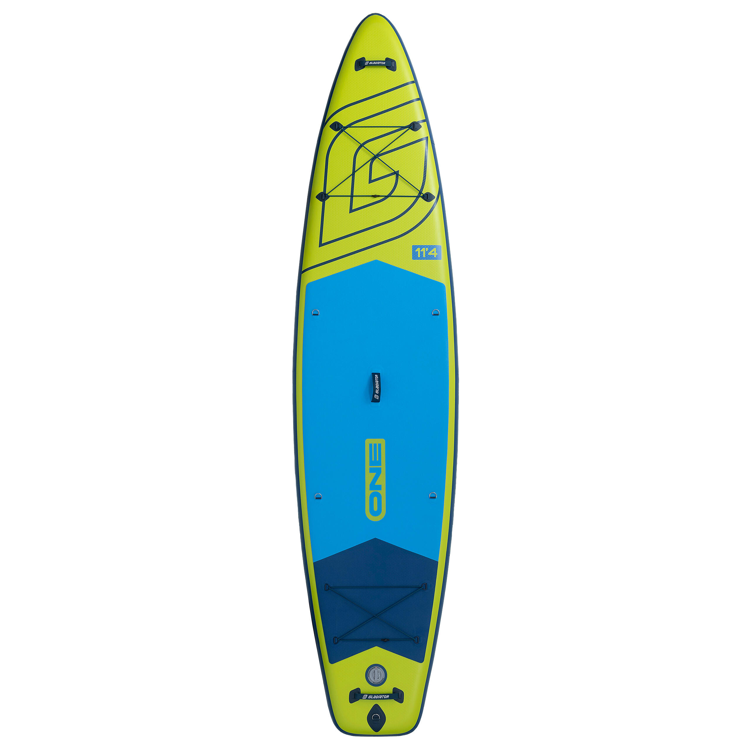 Deska SUP Pompowana Gladiator ONE 11'4 Touring Lime 2026 + Bojka Zielona 2/4