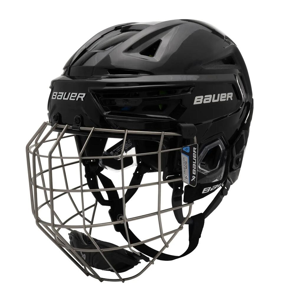 BAUER Re-Akt 155 Senior Black adult Hockey Helmet Combo