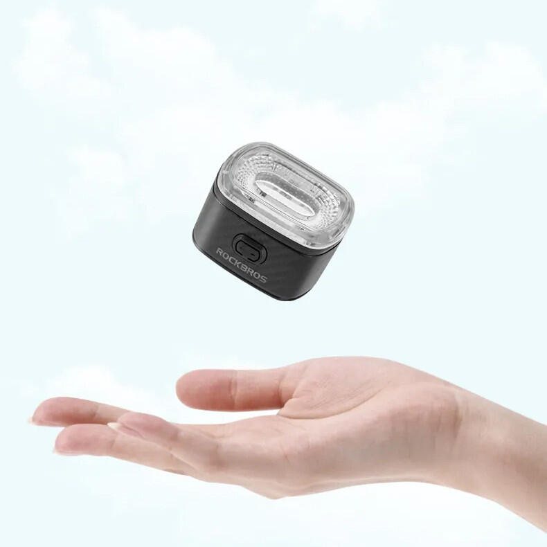 Lampka rowerowa tylna Rockbros Q4 LED USB IPX6 ze światłem STOP na sztycę 3/6