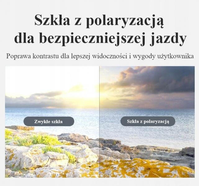 Okulary rowerowe / sportowe z polaryzacją, wymienne szkła ROCKBROS UV400 (10001) 2/7