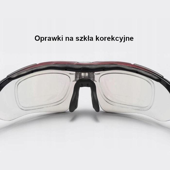 Okulary rowerowe / sportowe z polaryzacją, wymienne szkła ROCKBROS UV400 (10001) 6/7
