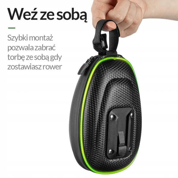 Sakwa, torba rowerowa pod siodło Rockbros B5-2 LED 4/7