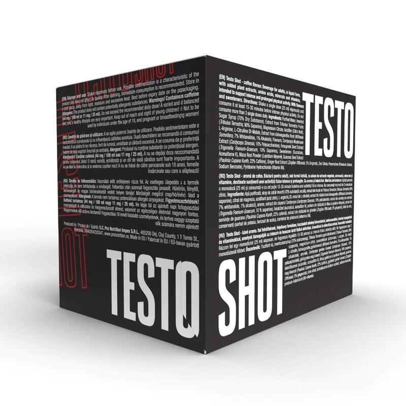 Extracte naturale, Testo Shot, 20 monodoze x 25 ml
