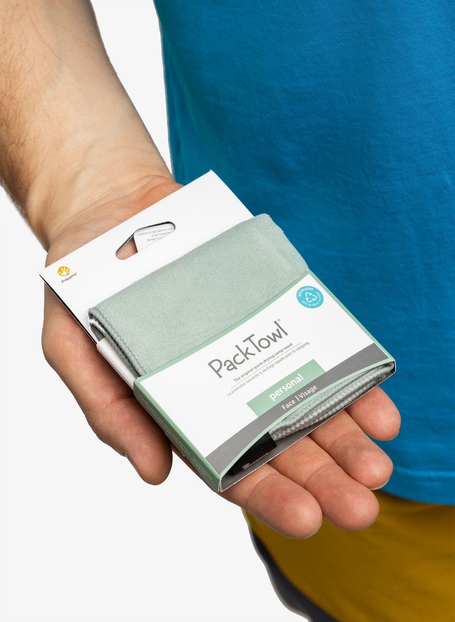 Ręcznik turystyczny PackTowl Personal Face - sage 5/5