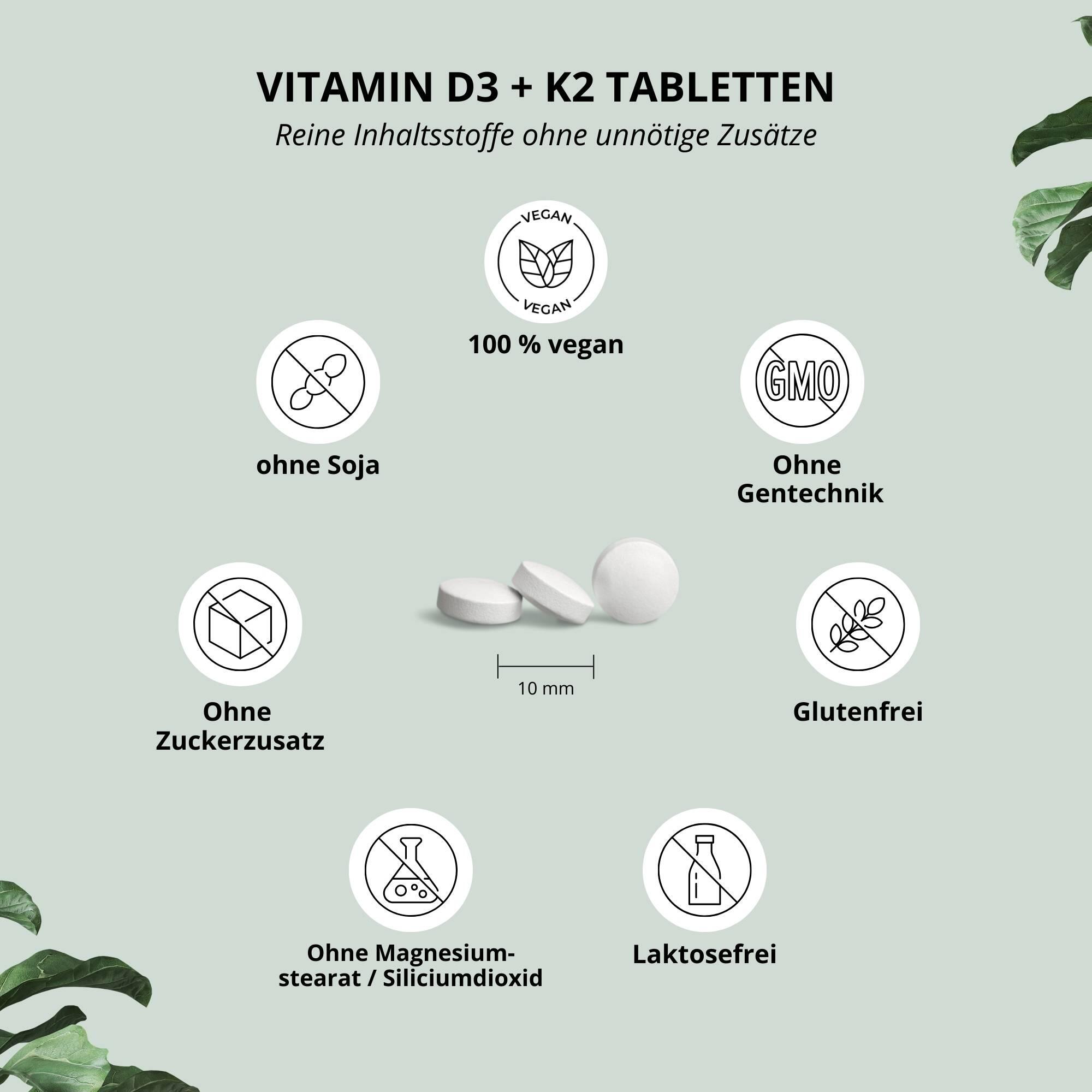 Vitamin D3 + K2 120 Tabletten 4/5