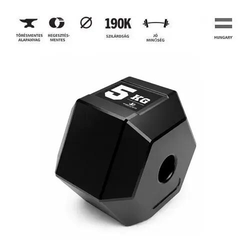 GazoFitness® Állítható Hatszögletű Kézi Súlyzó 2×11,5 kg (Összesen: 23 kg) 3/6