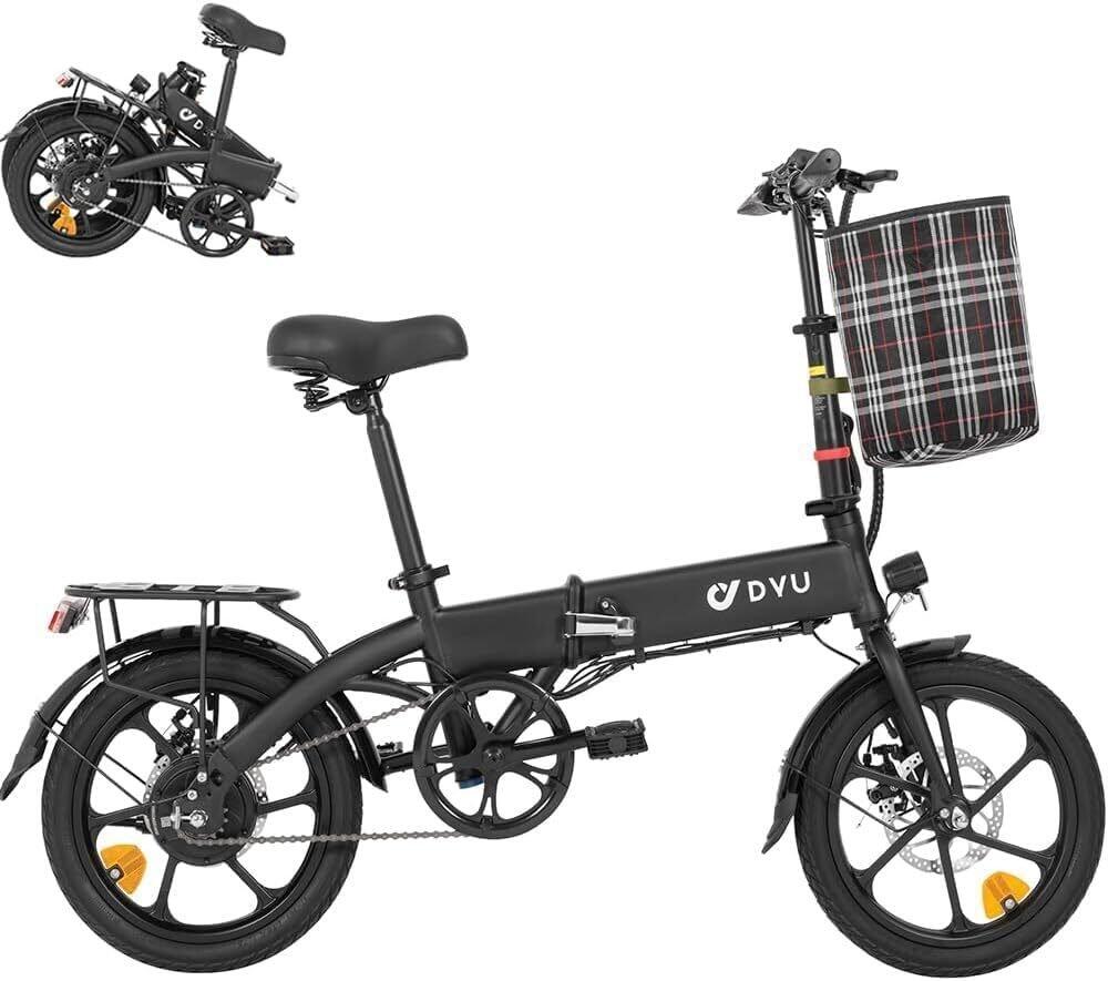 Bici elettrica 16" 250W 36V 7,5Ah 60 km autonomia con cestino 2/7