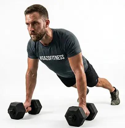 GazoFitness® Állítható Hatszögletű Kézi Súlyzó 2×11,5 kg (Összesen: 23 kg) 4/6
