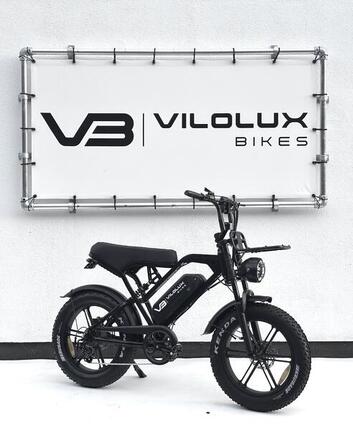 Fatbike X80 / Design V20 avec porte-bagages avant – Livré prêt à rouler