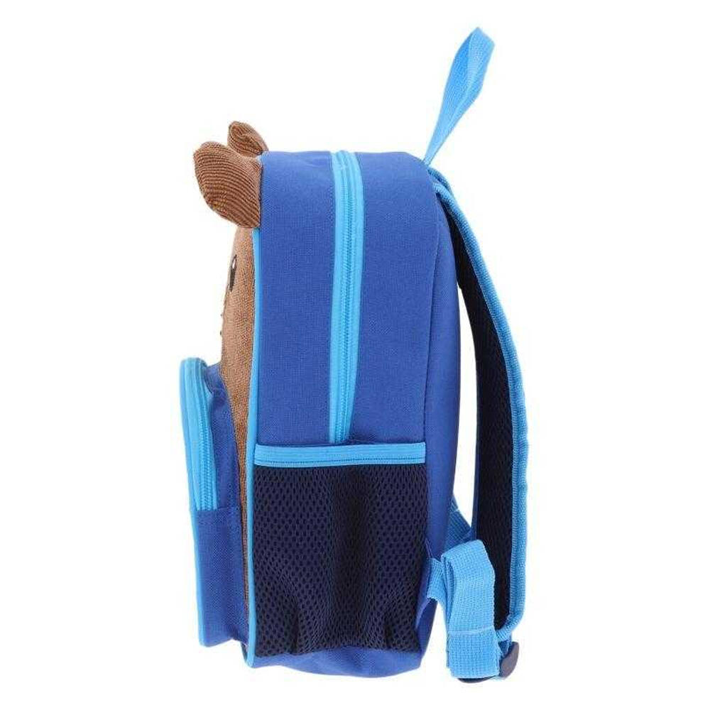 Rugzak Puffy Teddybeer 8L voor kinderen/kinderen (Bruin/Blauw) 3/4