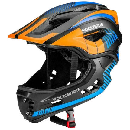 Kask dziecięcy z odpinaną osłoną podbródka FULL FACE off-road Rockbros