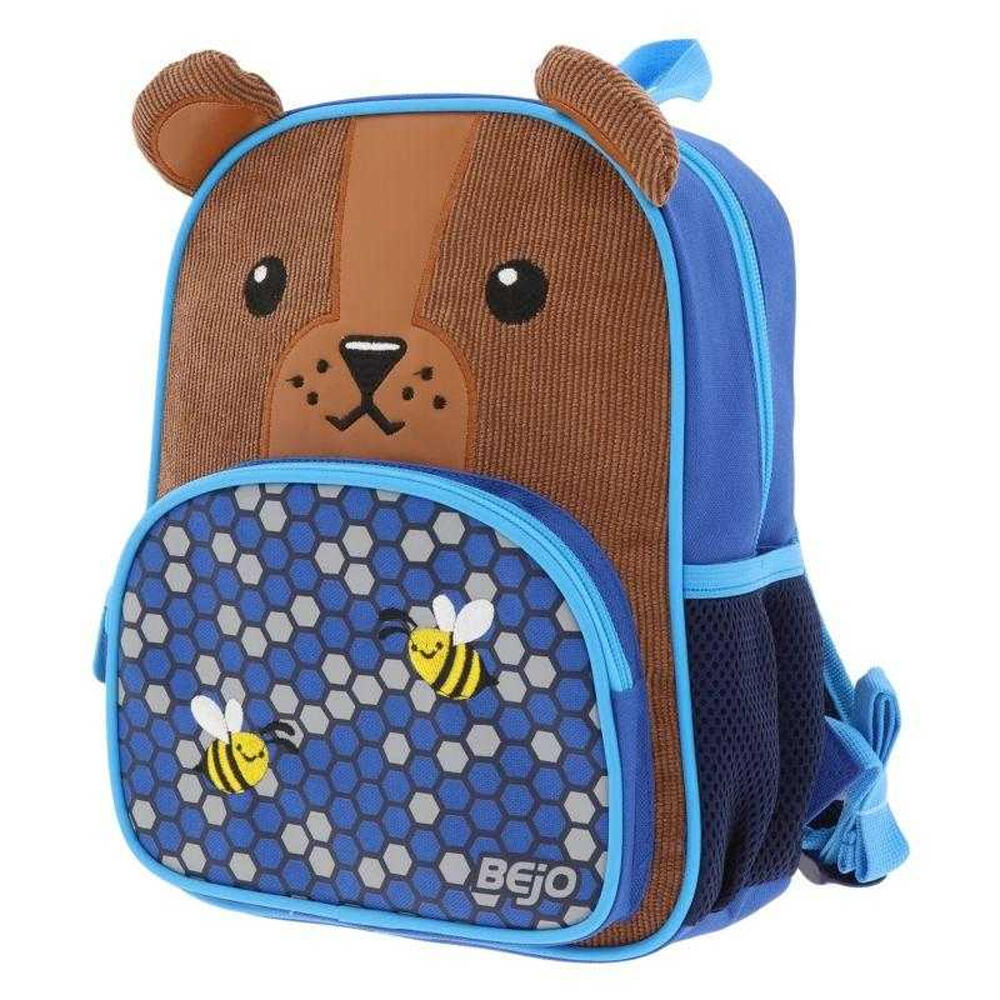 Rugzak Puffy Teddybeer 8L voor kinderen/kinderen (Bruin/Blauw) 4/4