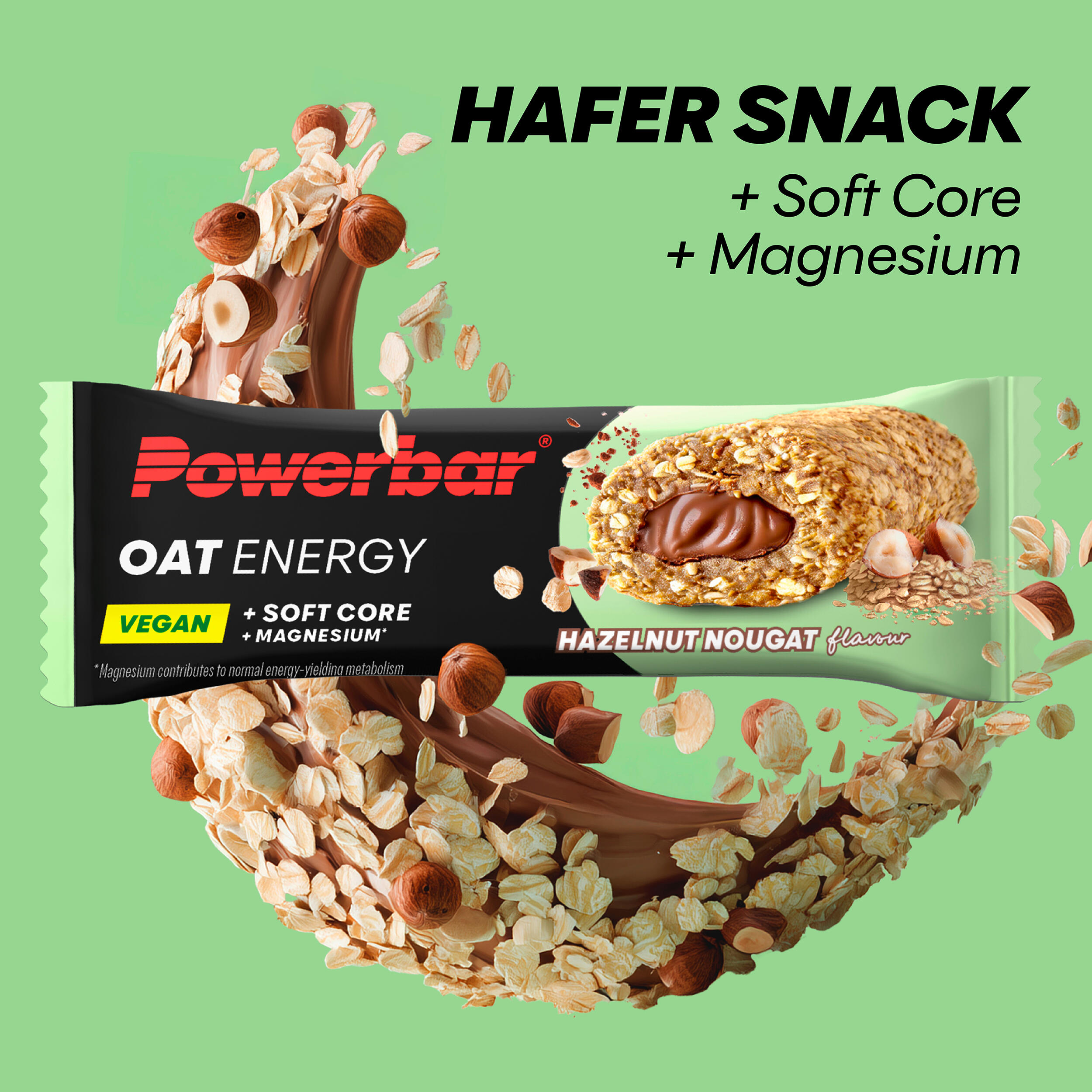 Oat Energy Hazelnut Nougat 15x50g veganer Haferriegel 3/5