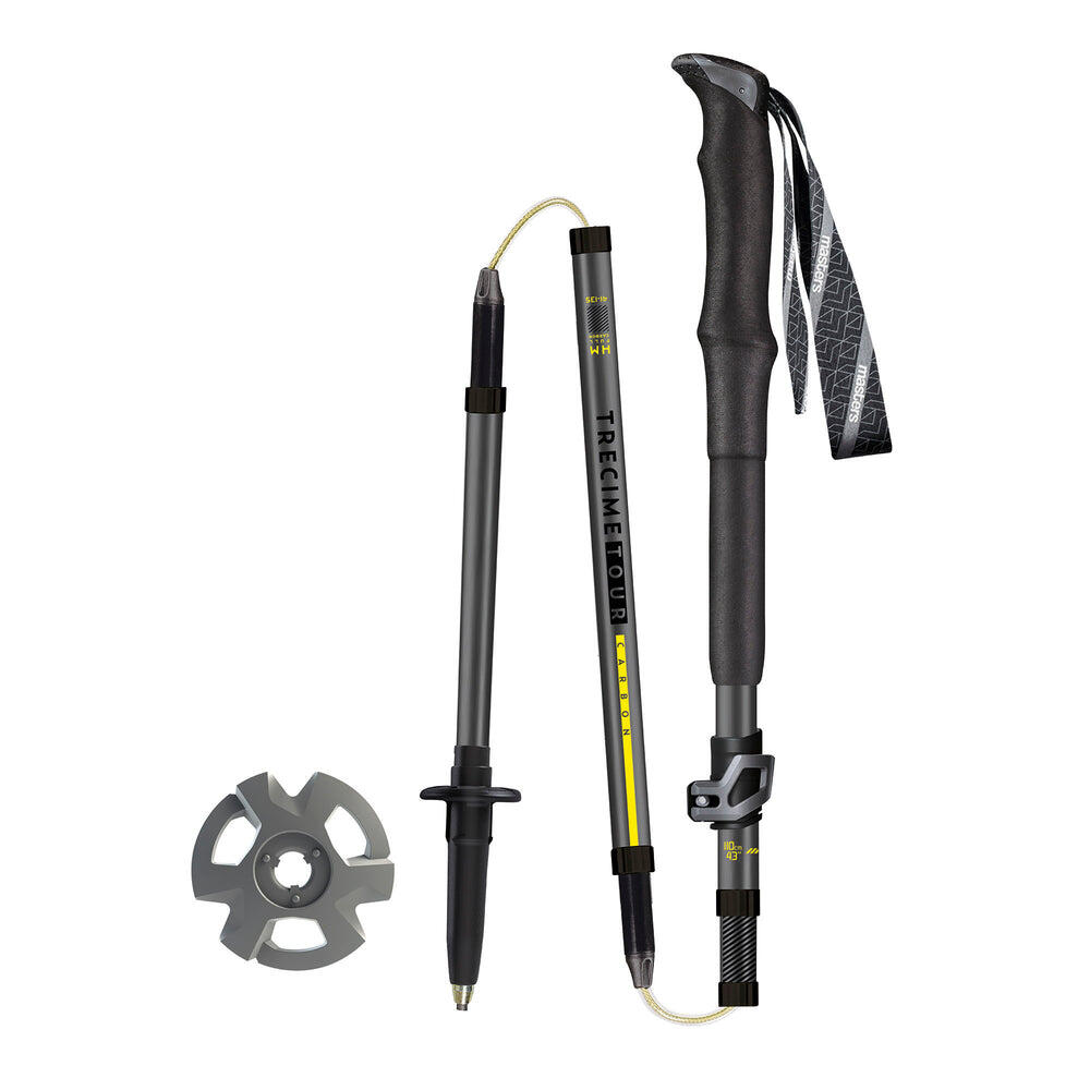 Kije trekingowe Masters TREKKING POLE TRECIME TOUR CARBON YELLOW Uniwersalny 3/5