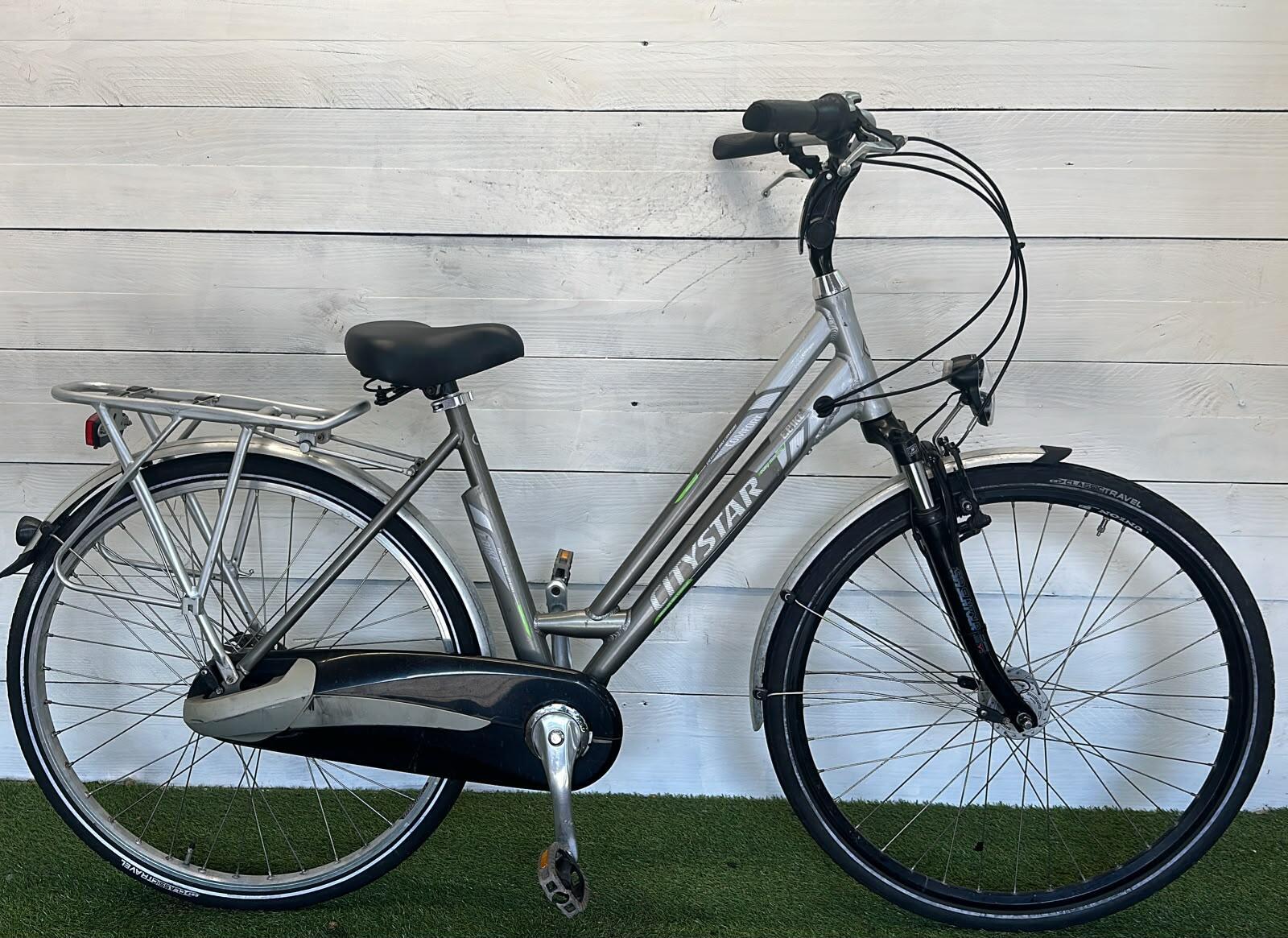 Stadsfiets 50 cm, 8 versnellingen, metal/grijs 2/3
