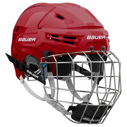 BAUER Re-Akt 65 rouge casque de hockey avec grille