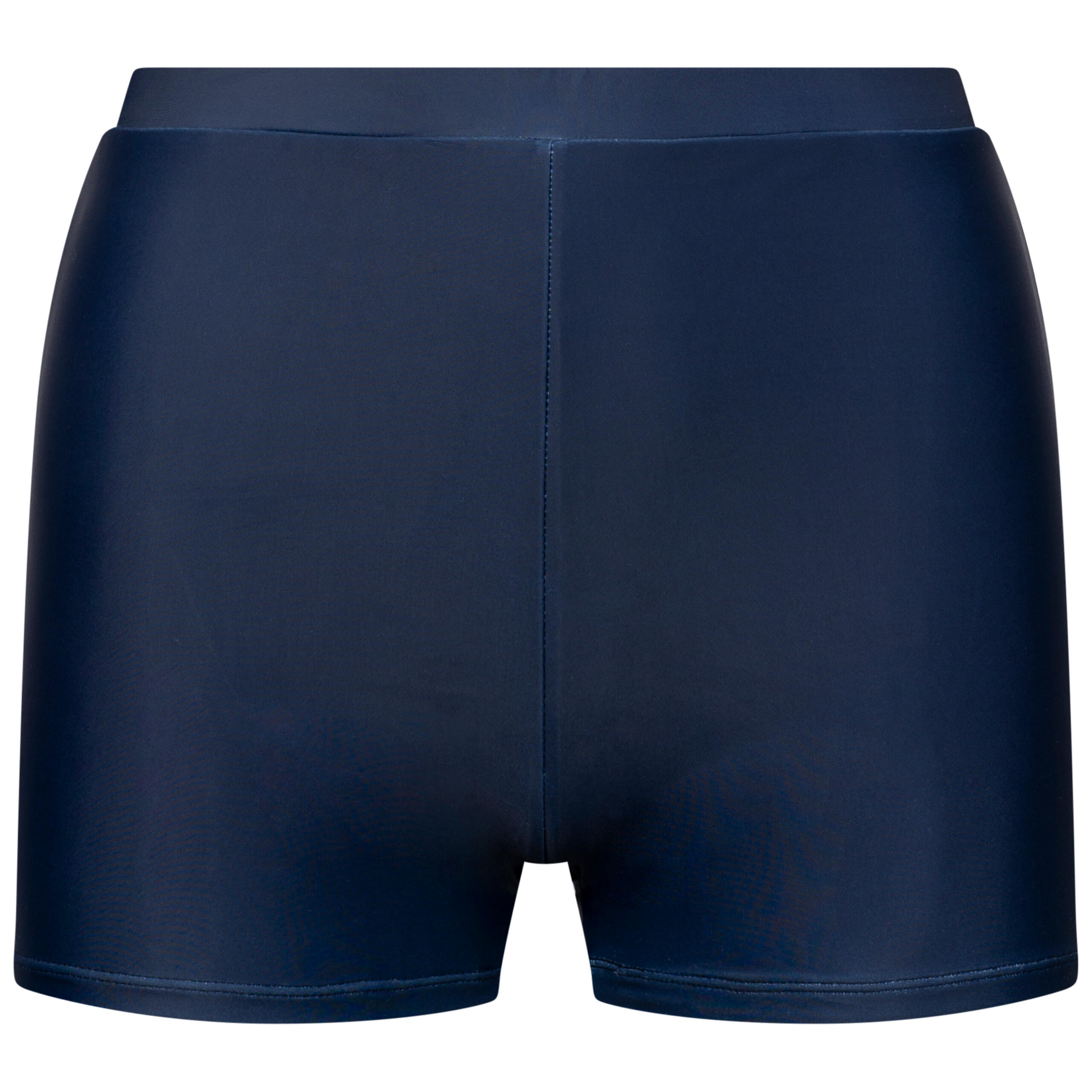 Womens Fully Lined Stretch Fabric Reflective Logo Swim Shorts - Kristie 1/2