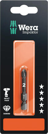 Imp embout Impaktor PZ2 25 mm diamant pour porte-embouts 1/4