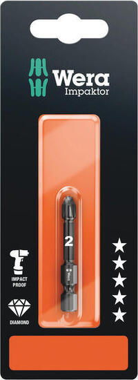 Imp embout Impaktor PZ2 25 mm diamant pour porte-embouts 1/4