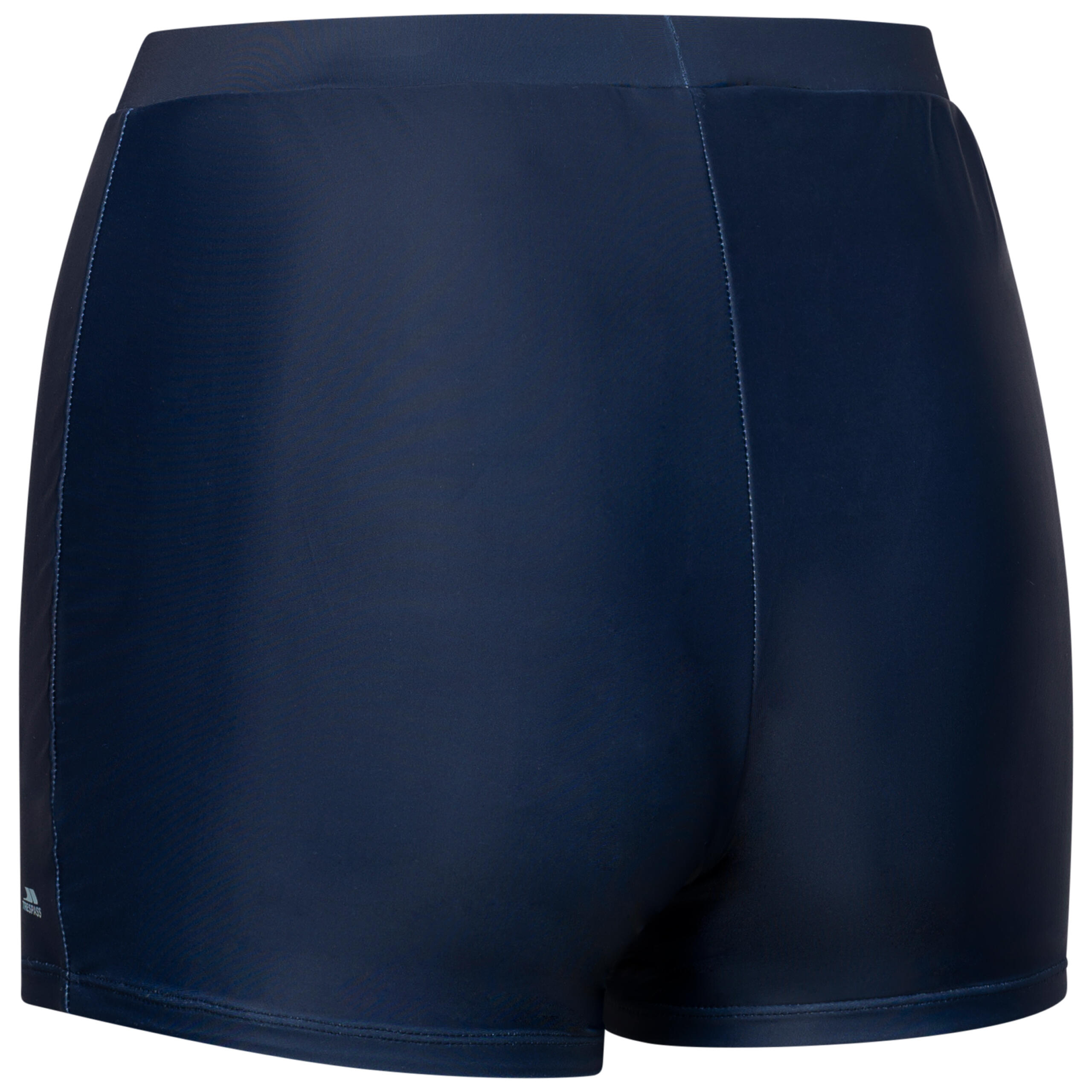 Womens Fully Lined Stretch Fabric Reflective Logo Swim Shorts - Kristie 2/2