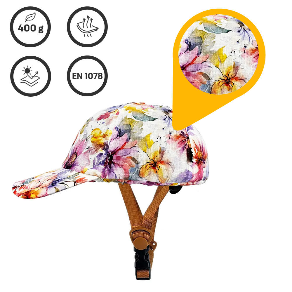 Fietshelm Vizorz SwitchCap - Pink Flower cap 3/7