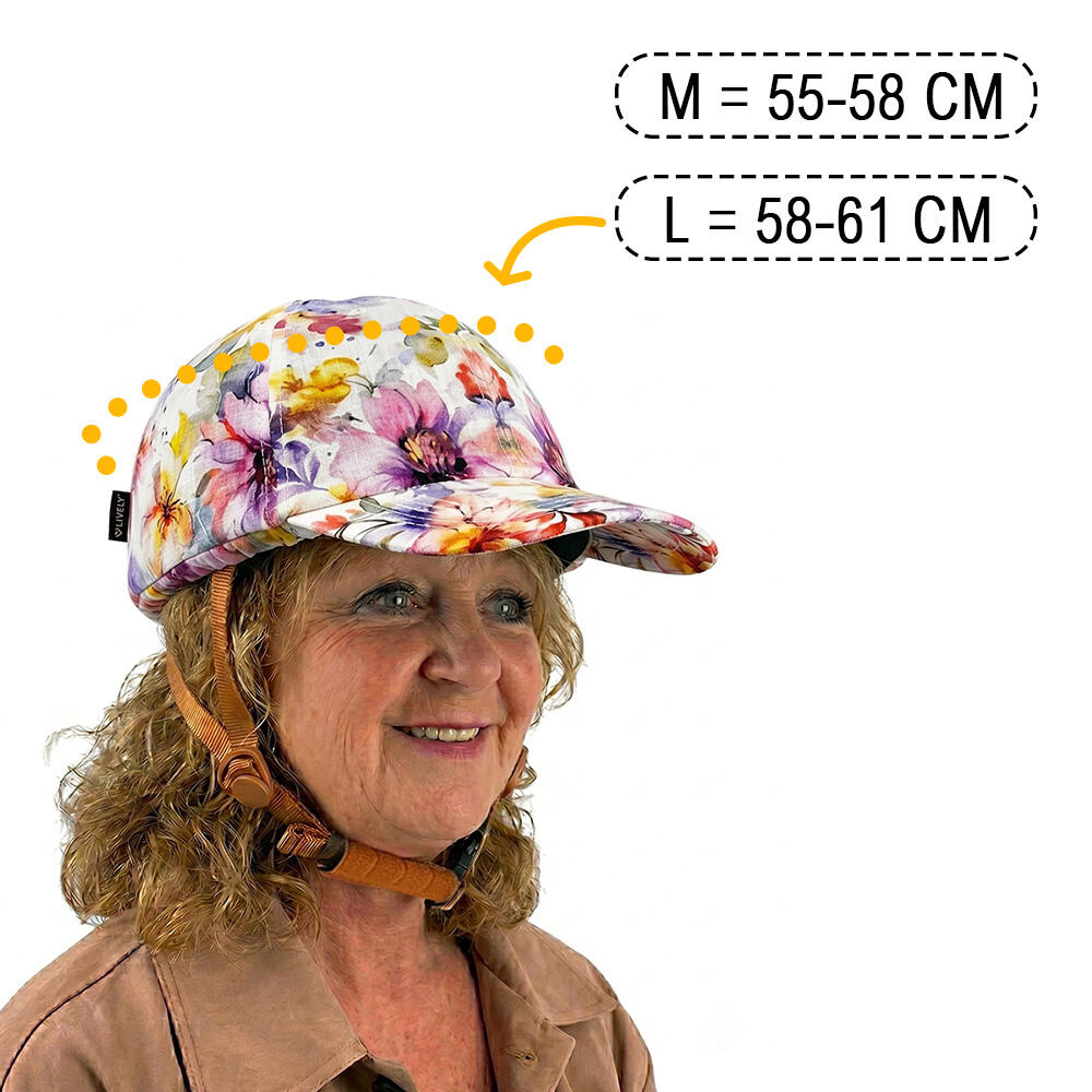 Fietshelm Vizorz SwitchCap - Pink Flower cap 2/7